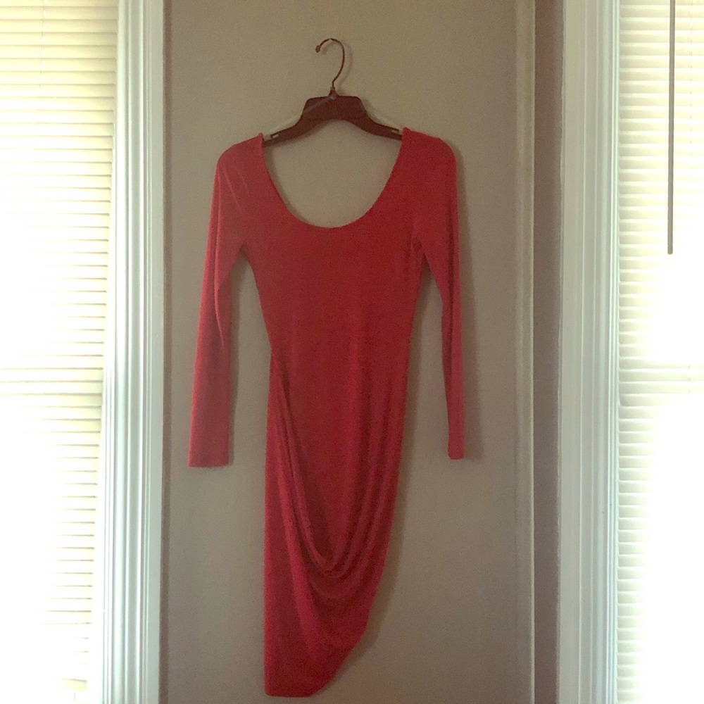 Evening red dress